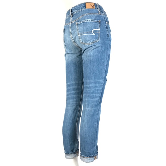 AEO Distressed Tomgirl Jeans 0 - Picture 5 of 13